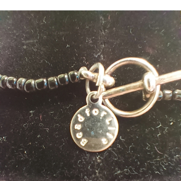 Elegant Blue Beaded Necklace Made In Uganda Ethnic Inspired - Picture 5 of 6